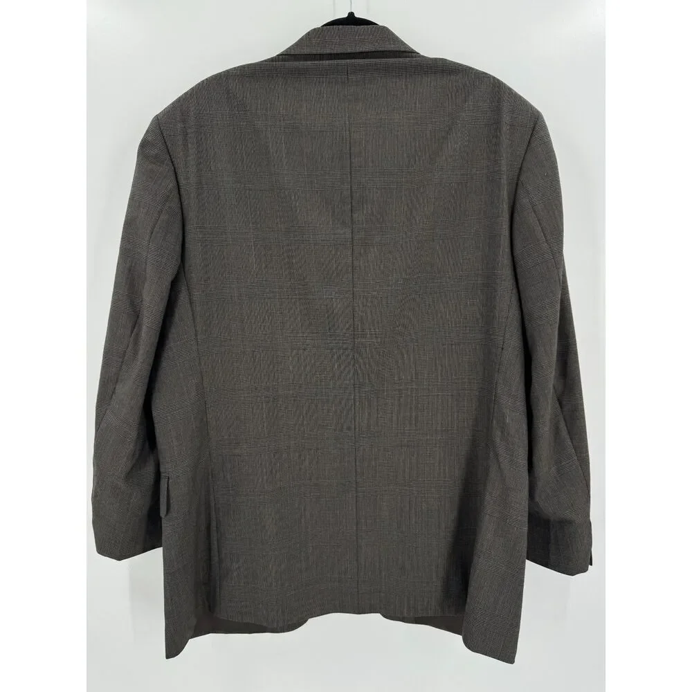PIERRE BALMAIN Gray Brown 2 Button Blazer Size 42R